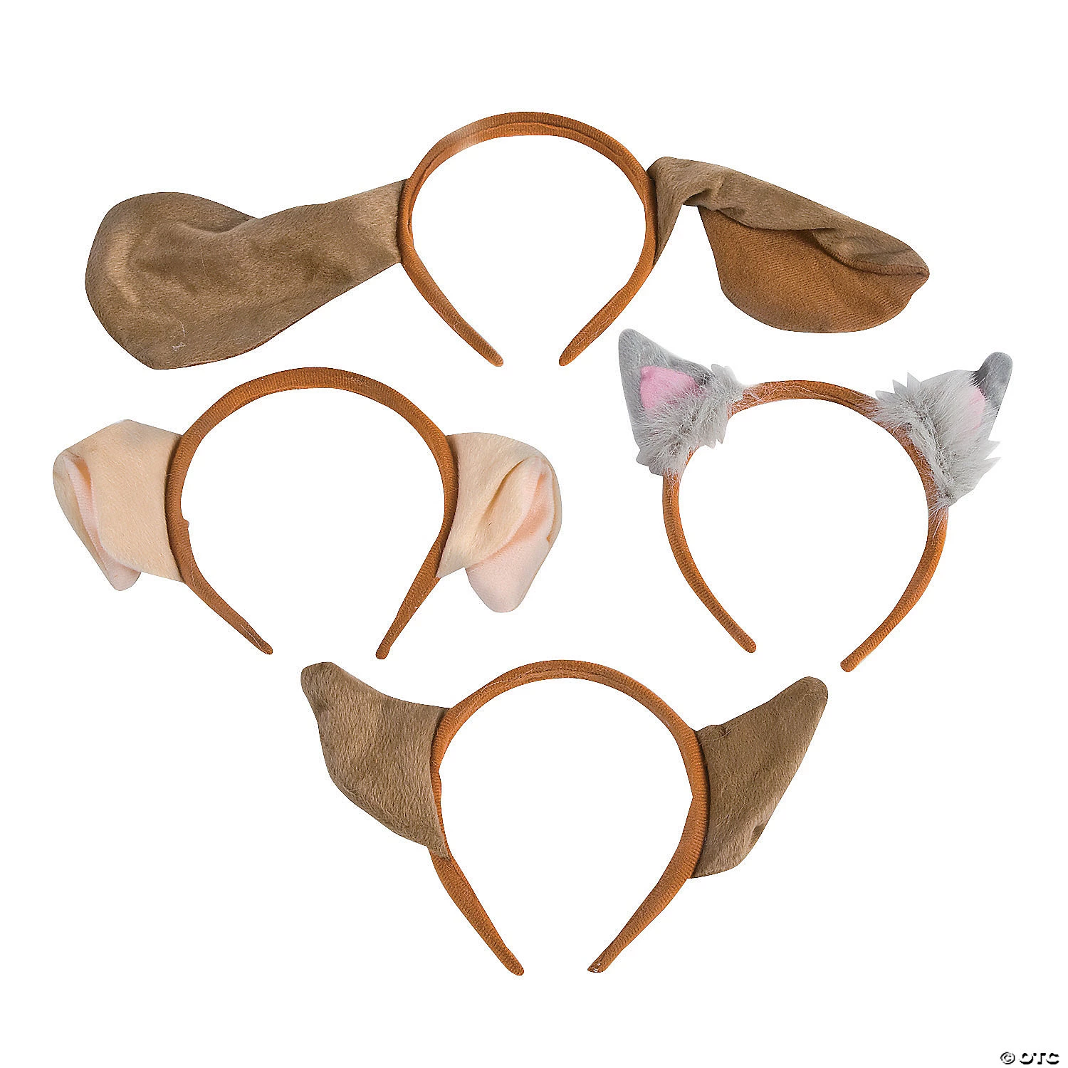 Plush Puppy Ear Headbands Assortment- 12 Pc. 1 Plush Puppy Ear Headbands Assortment- 12 Pc.