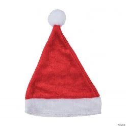 Plush Santa Hats - 12 Pc.