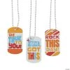 Positive Sayings Dog Tag Necklaces
