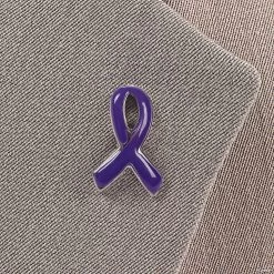 Awareness Ribbon Pins - 12 Pc. -Apparel & Accessories Sales purple awareness ribbon pins 12 pc 24 2455 a01