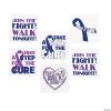 Purple Awareness Ribbon Temporary Tattoos - 72 Pc.