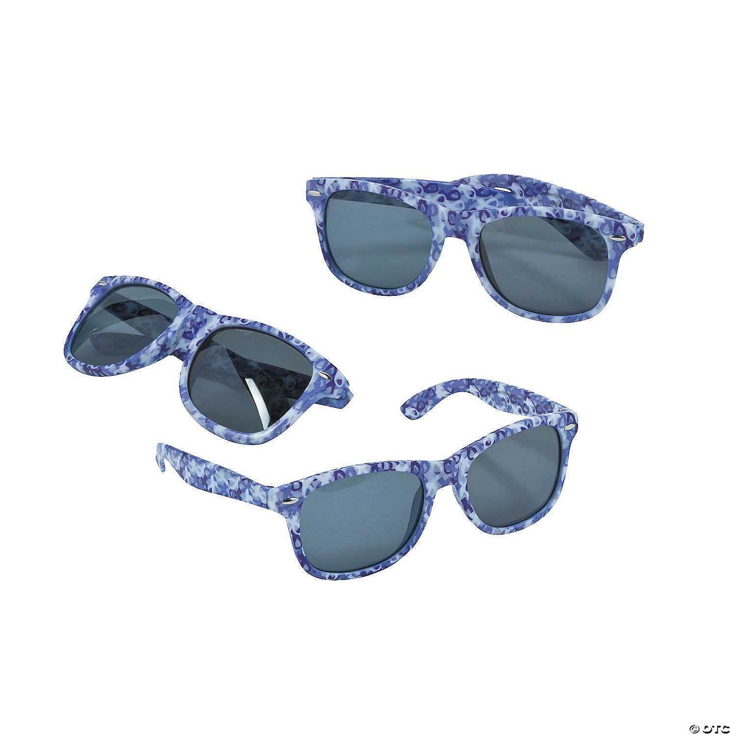 Purple Ribbon Camouflage Sunglasses - 12 Pc. 1 Purple Ribbon Camouflage Sunglasses - 12 Pc.