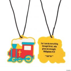 Railroad VBS Charm Necklaces - 12 Pc.