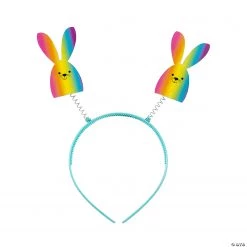 Rainbow Bunny Head Boppers - 12 Pc.