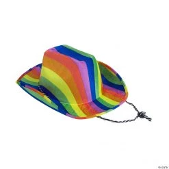 Rainbow Cowboy Hat - 12 Pc.