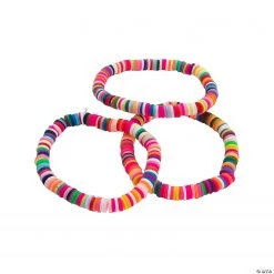 Rainbow Disc Bracelets - 12 Pc.