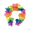 Rainbow Flower Headbands - 12 Pc.