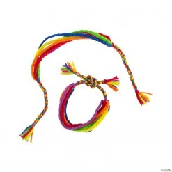 Rainbow Friendship Bracelets - 12 Pc.