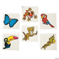 Rainforest Friends Temporary Tattoos - 72 Pc.