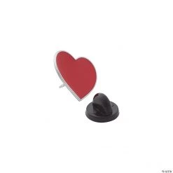 Red Heart Pins - 12 Pc.