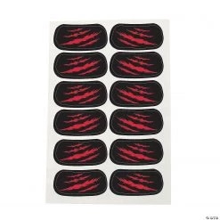 Red Spirit Eyeblack Temporary Tattoos - 12 Pc.