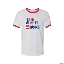 Red White & Boozed Adult’s T-Shirt