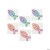 Religious Fish Temporary Tattoos - 72 Pc.