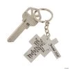 Religious Graduation Crosses Keychains - 12 Pc.