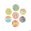 Religious Groovy Mini Buttons - 48 Pc.