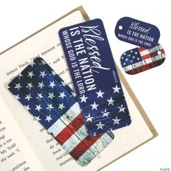 Religious Patriotic Bookmarks & Keychain Tags - 24 Pc.