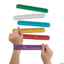 Ruler Slap Bracelets - 12 Pc.