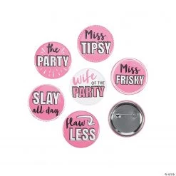 Sassy Bachelorette Buttons