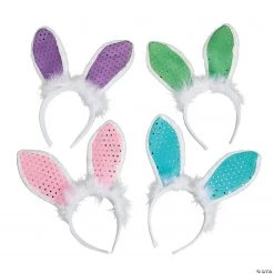 Sequin Easter Bunny Ears Headbands