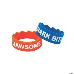 Shark Bite Rubber Bracelets - 12 Pc.