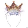Shimmer Tinsel Tiara Headbands - 12 Pc.