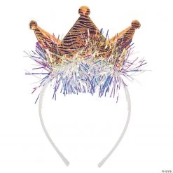 Shimmer Tinsel Tiara Headbands - 12 Pc.