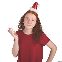 Shiny Santa Hat Headbands - 6 Pc. -Apparel & Accessories Sales shiny santa hat headbands 6 pc 13910418 a02