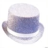 Silver Lamé Top Hat