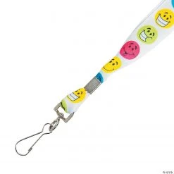 Smile Face Breakaway Lanyards - 12 Pc. -Apparel & Accessories Sales smile face breakaway lanyards 12 pc 24 2629 a01