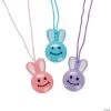 Smile Face Bunny Necklaces - 72 Pc.