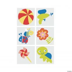 Snappy Spring Temporary Tattoos - 72 Pc.