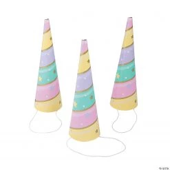 Sparkle Unicorn Horn Party Hats - 8 Pc.