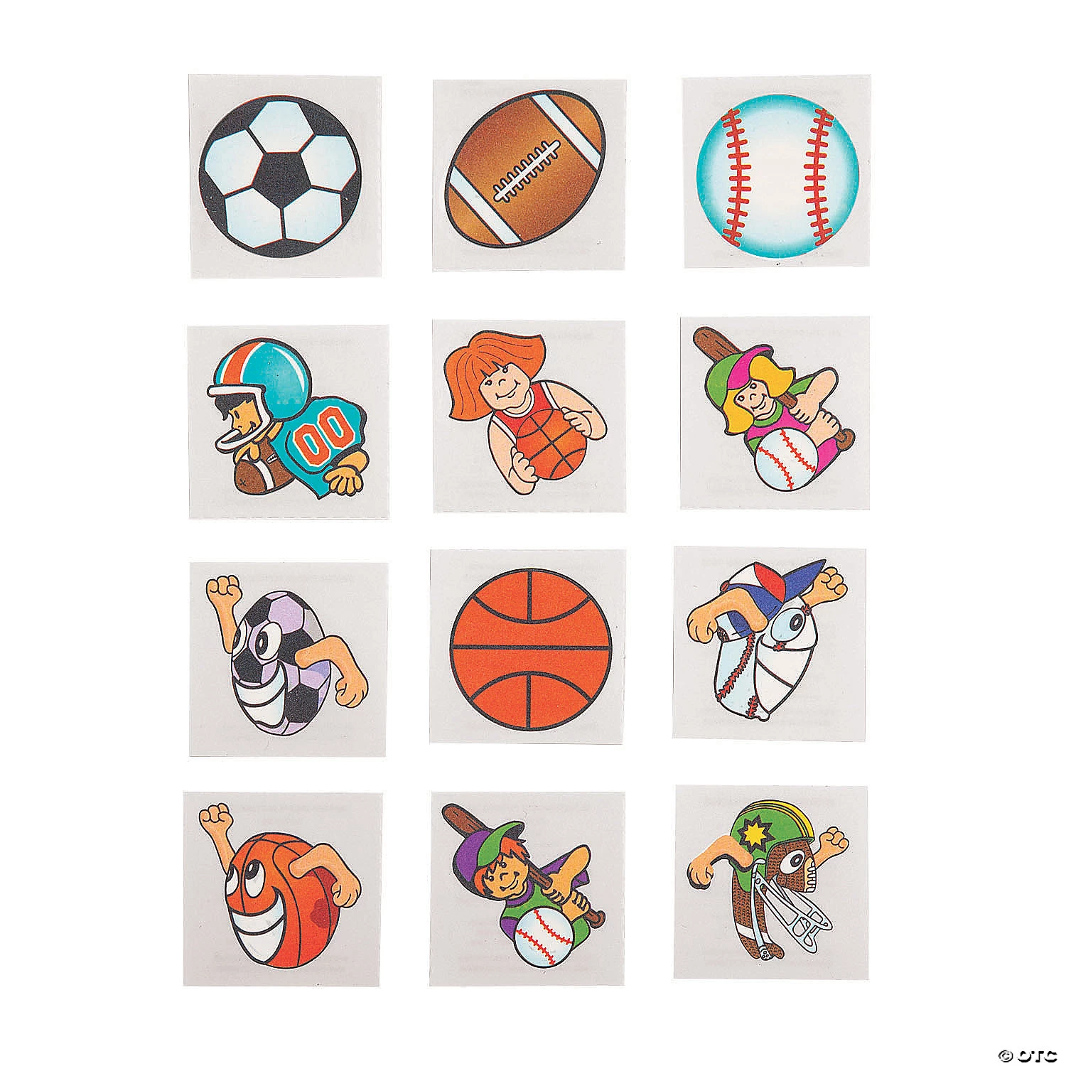 Sports Temporary Tattoos - 72 Pc. 1 Sports Temporary Tattoos - 72 Pc.