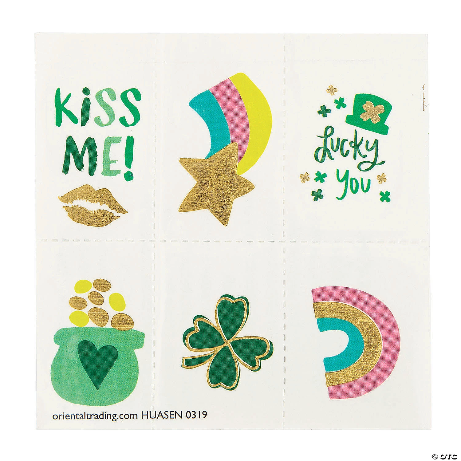 St. Patrick’s Day Foil Temporary Tattoos - 72 Pc. 1 St. Patrick’s Day Foil Temporary Tattoos - 72 Pc.