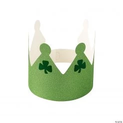 St. Patrick’s Day Glitter Crowns
