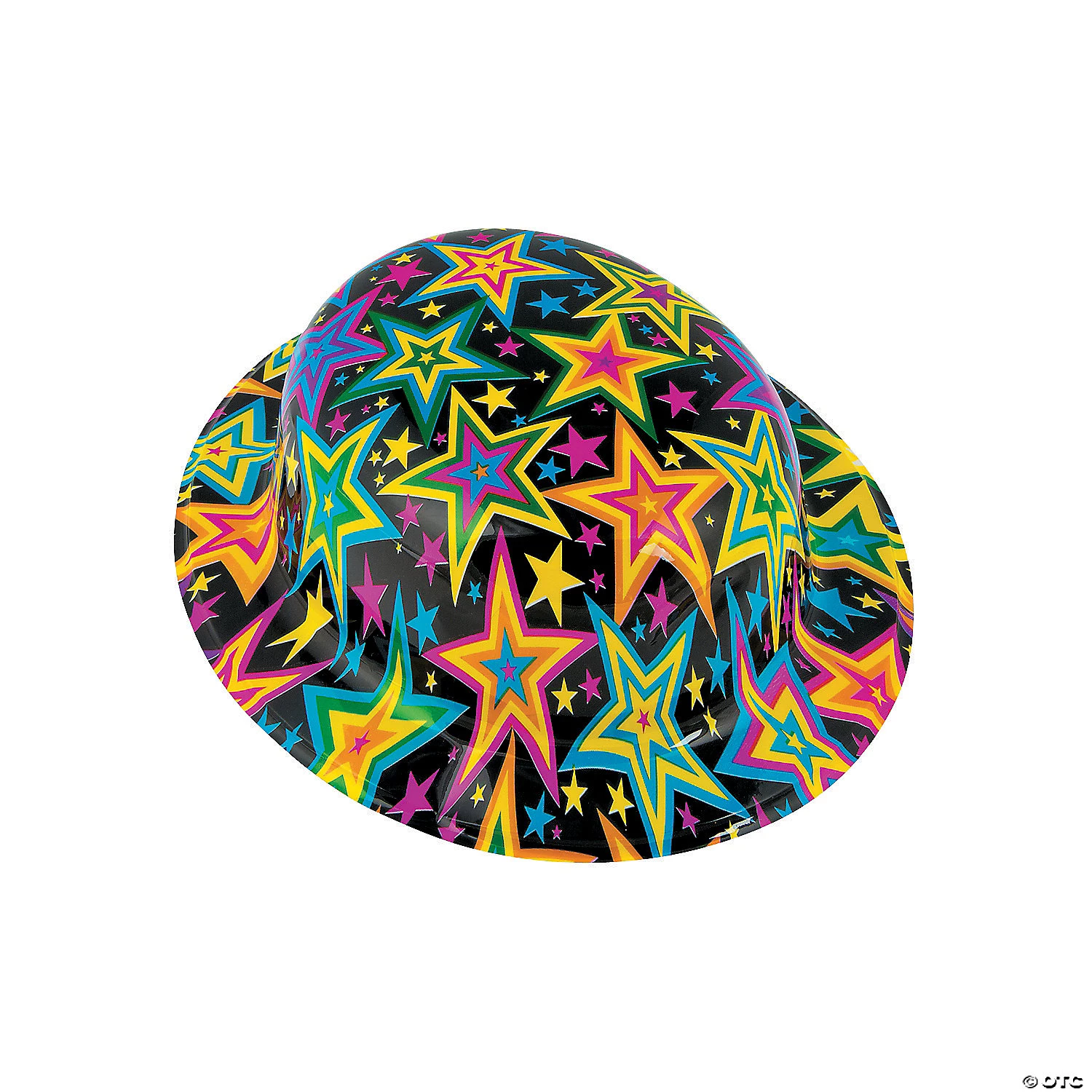 Star Print Derby Hats - 12 Pc. 1 Star Print Derby Hats - 12 Pc.