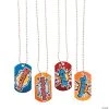 Superhero Dog Tag Necklaces - 12 Pc.