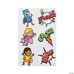 Superhero Temporary Tattoos - 72 Pc.