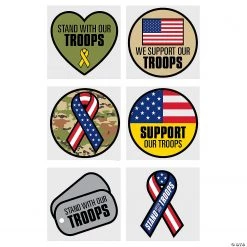 Support Our Troops Temporary Tattoos - 72 Pc.
