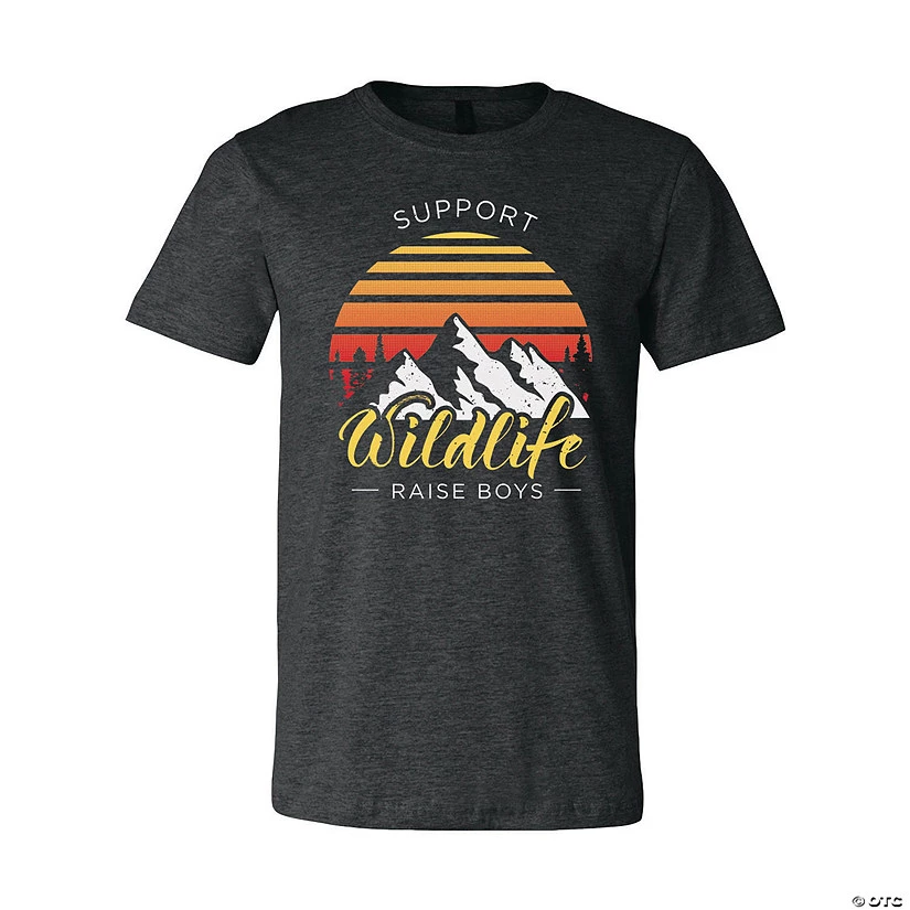 Support Wildlife - Raise Boys Adult’s T-Shirt 1 Support Wildlife - Raise Boys Adult’s T-Shirt