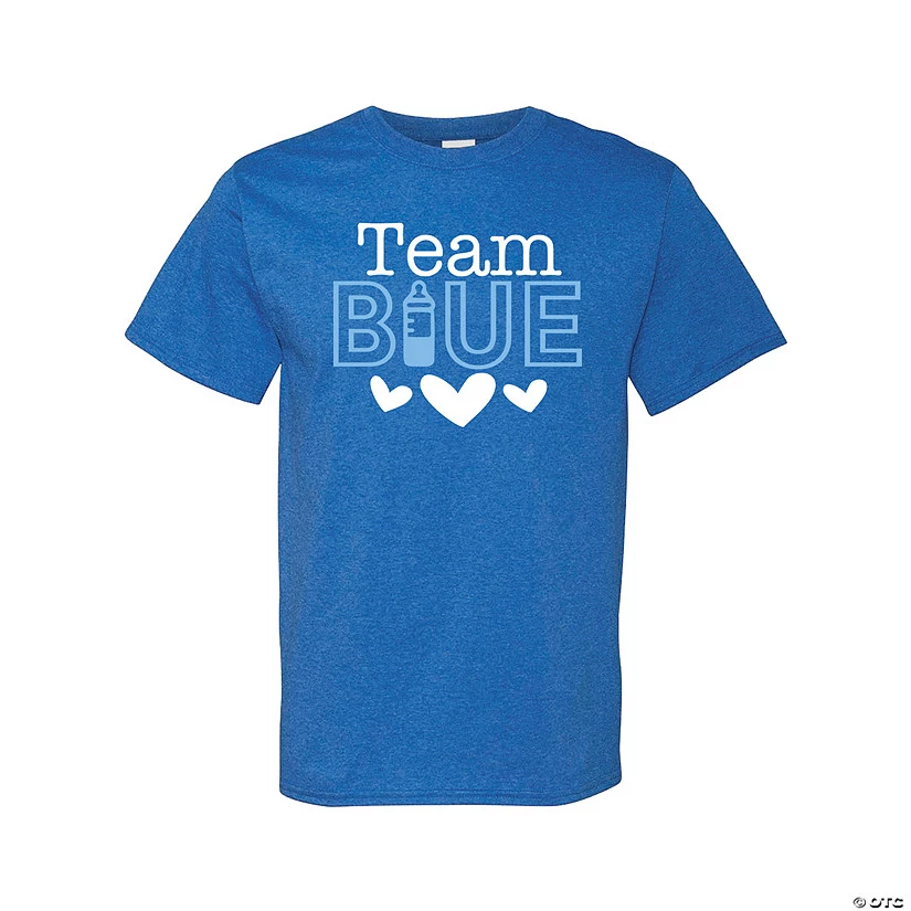 Team Blue Gender Reveal Men’s T-Shirt 1 Team Blue Gender Reveal Men’s T-Shirt