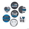 Thin Blue Line Buttons - 24 Pc.