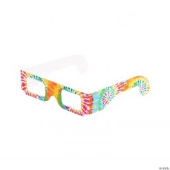 Tie-Dyed Diffraction Glasses- 12 Pc.