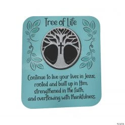 Tree of Life Pins with Card - 12 Pc.