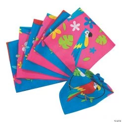 Tropical Birds Bandanas - 12 Pc.