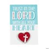 Trust In the Lord with All Your Heart Pins with Card - 36 Pc.