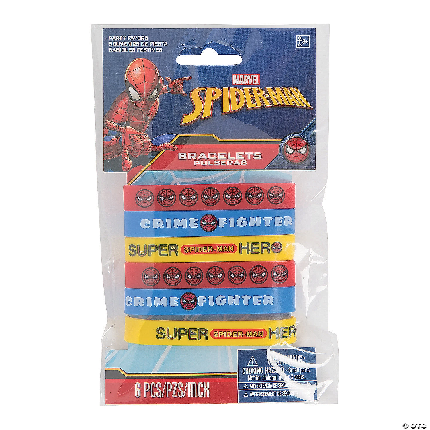 Ultimate Spider-Man™ Rubber Bracelets - 6 Pc. 2 Ultimate Spider-Man™ Rubber Bracelets - 6 Pc. - Image 2