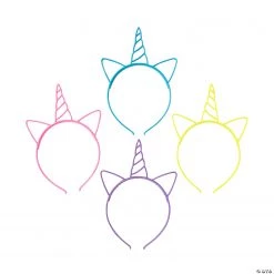 Unicorn Headbands - 12 Pc.