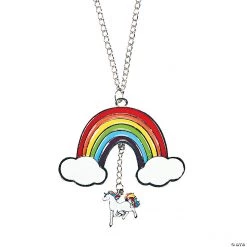 Unicorn Rainbow Necklaces - 12 Pc.