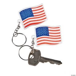 USA Flag Keychains - 144 Pc.